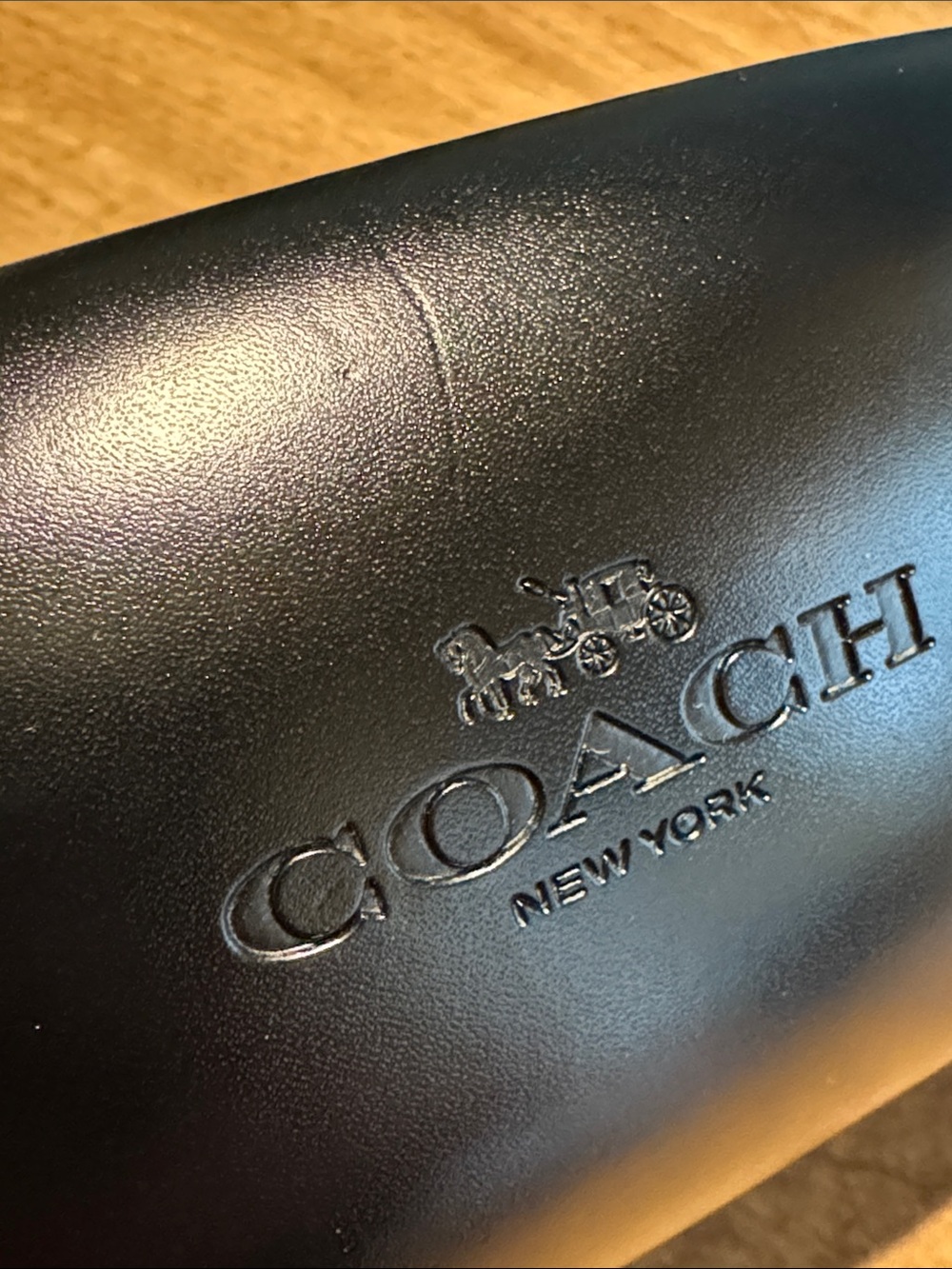 Coach Set of 2 Black Hard Sunglass Cases (one large, one medium) - Picture 8 of 11